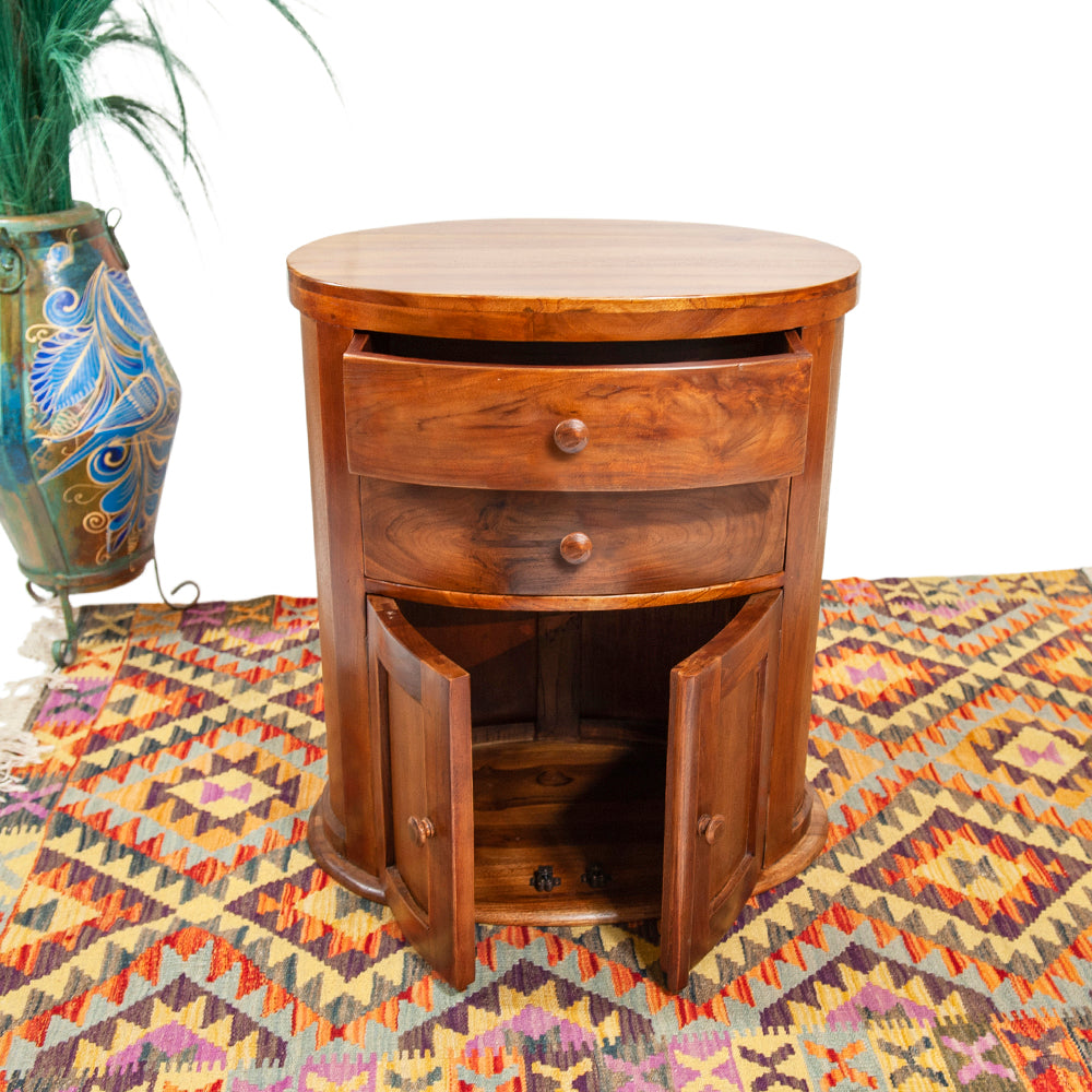 Cabinet ovale en teck