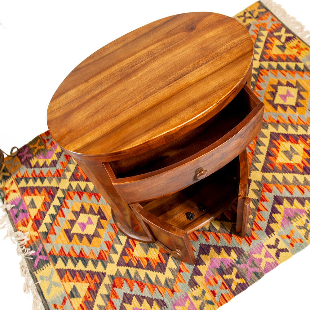 Cabinet ovale en teck