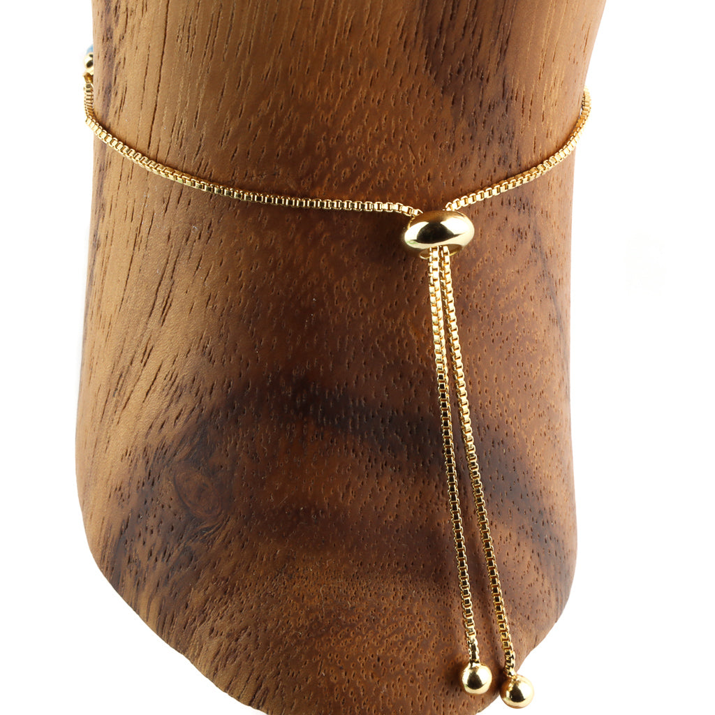 Bracelet Plaqué Or Pierre & Perle d'Eau Douce