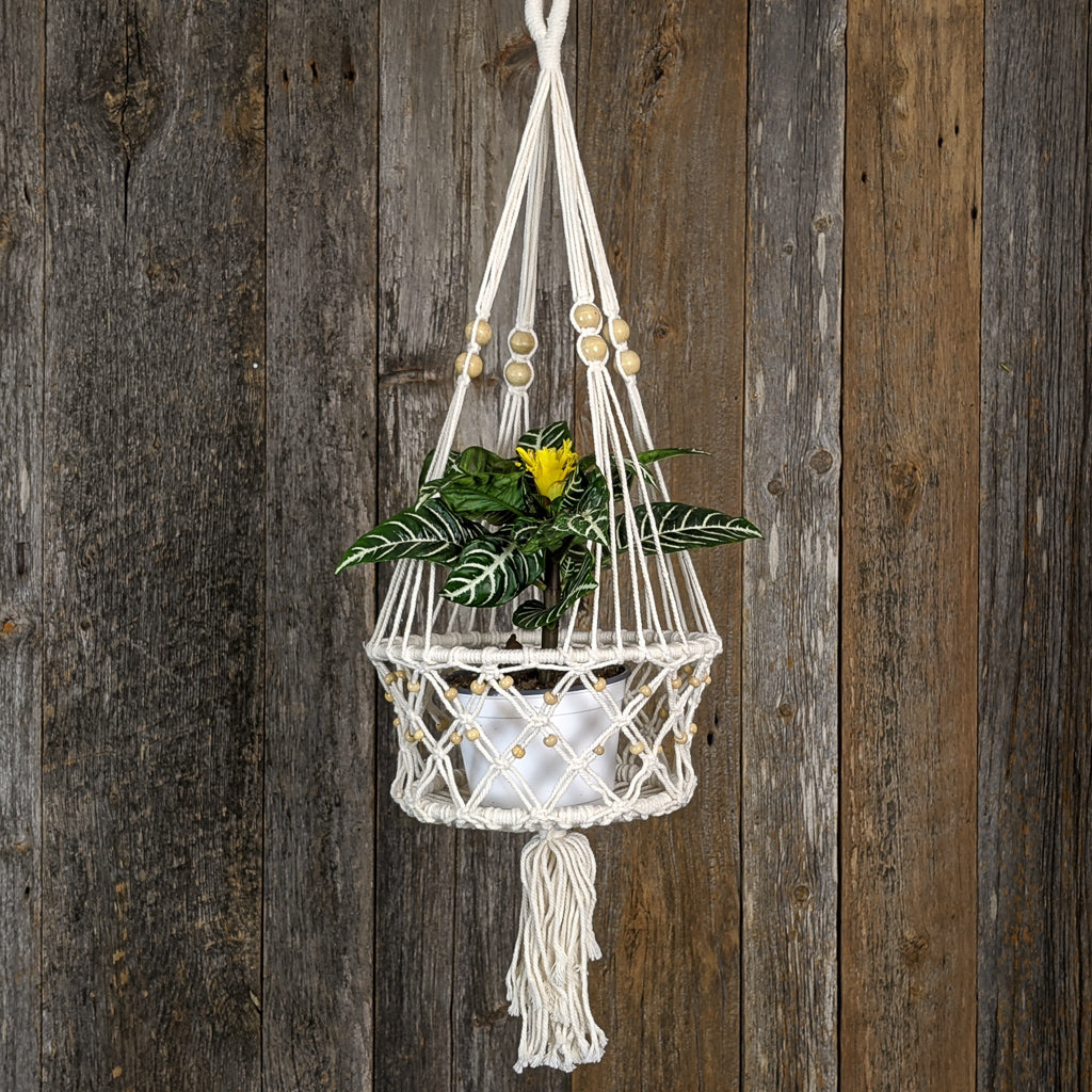 Porte-plantes suspendus en macramé - Simple