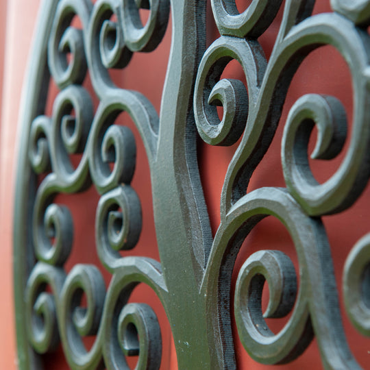 Tree of Life Round Panel - Dark Brown