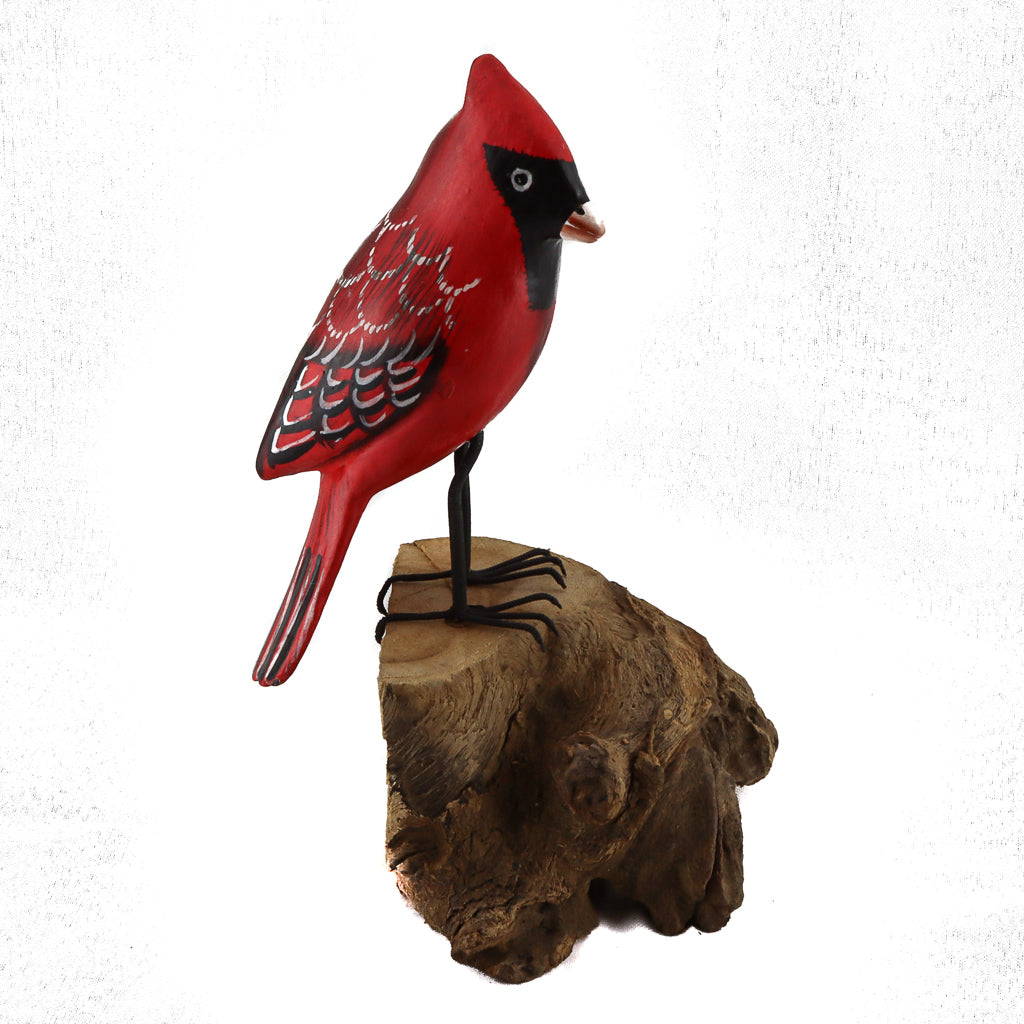 Cardinal on Wood