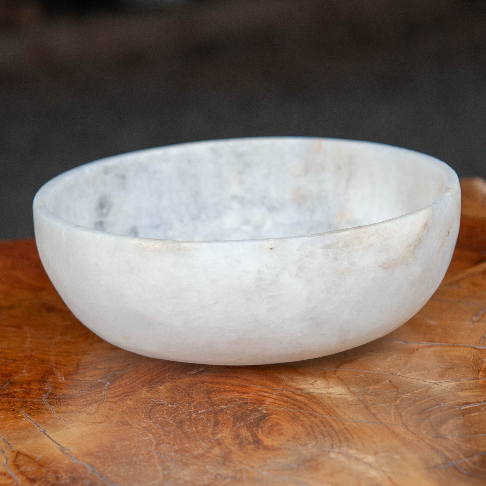 Egyptian Alabaster Shallow Bowl