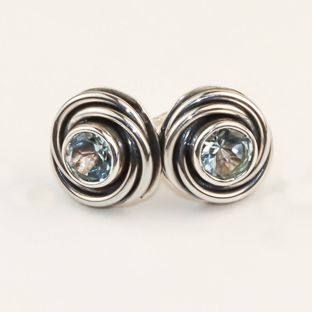 Nest Blue Topaz Studs