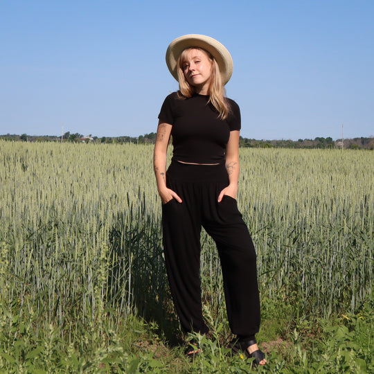 Harem Jersey Pant with Pockets - O/S