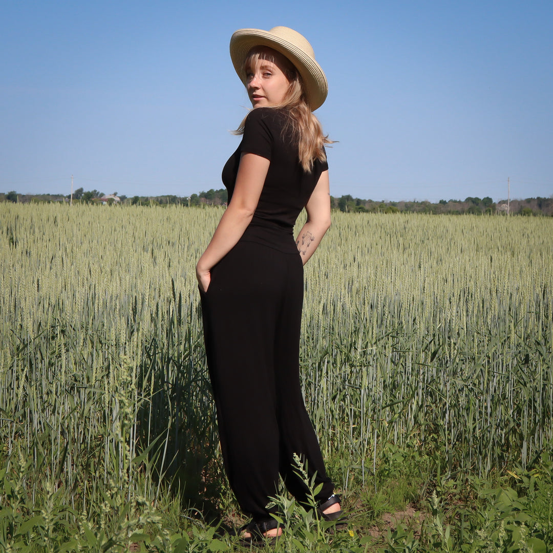 Harem Jersey Pant with Pockets - O/S