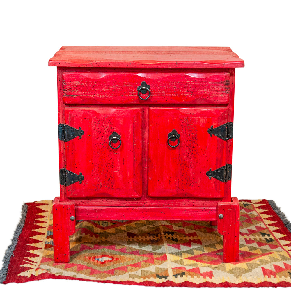 Mexican Two Cupboard End Table