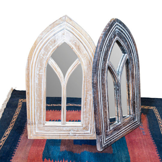 Miroir cathédrale de Bali à deux volets