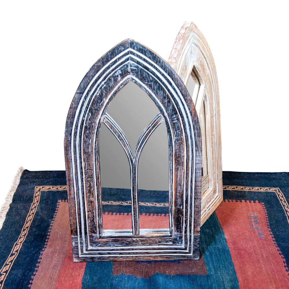 Miroir cathédrale de Bali à deux volets