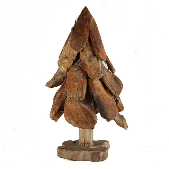 Arbre en bois de teck récupéré, 24"