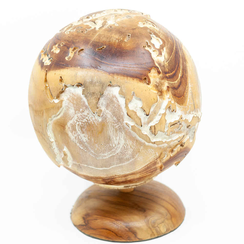 Solid Teak Globe Natural