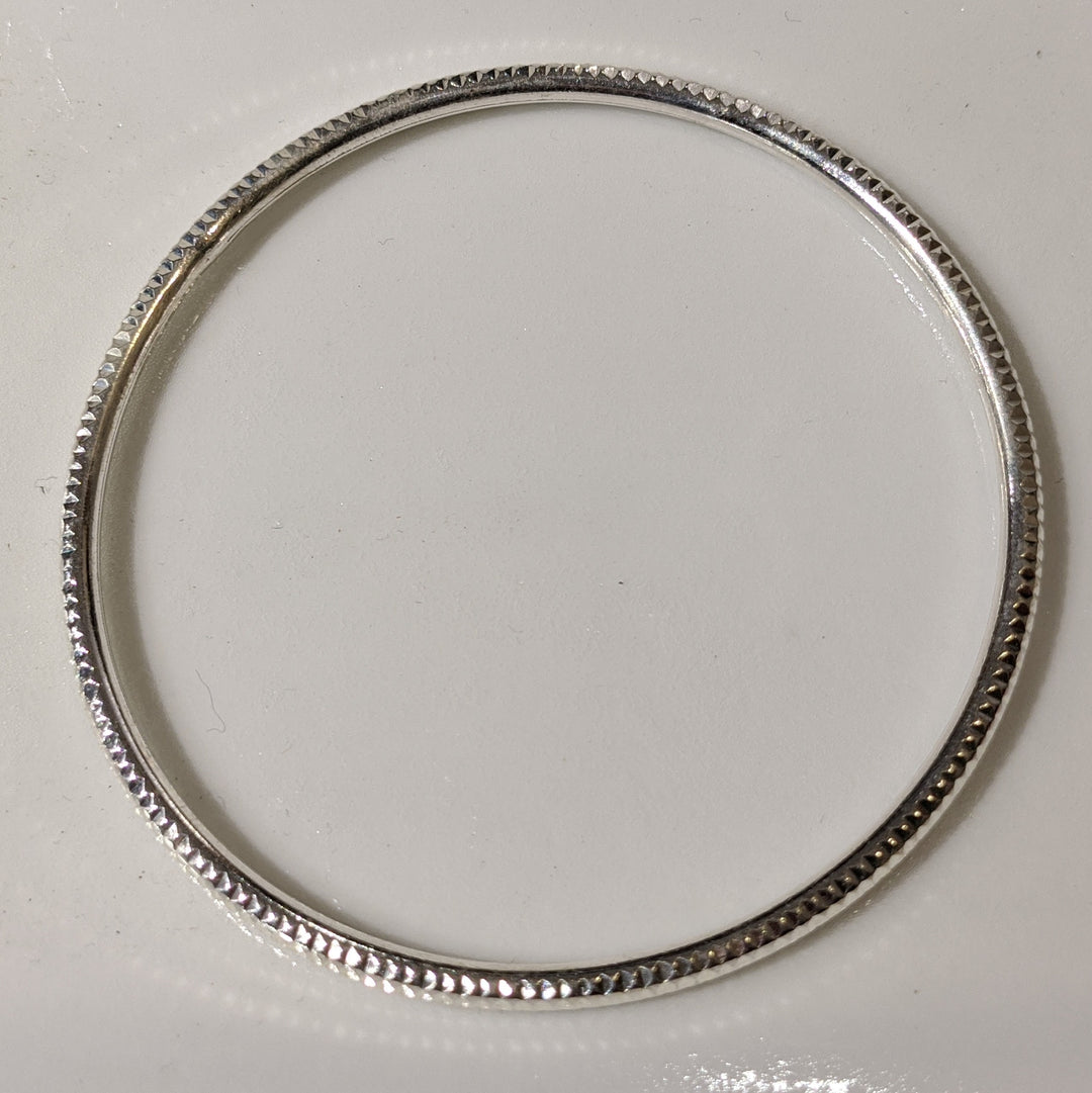 Jonc Argent - Serré Diamant