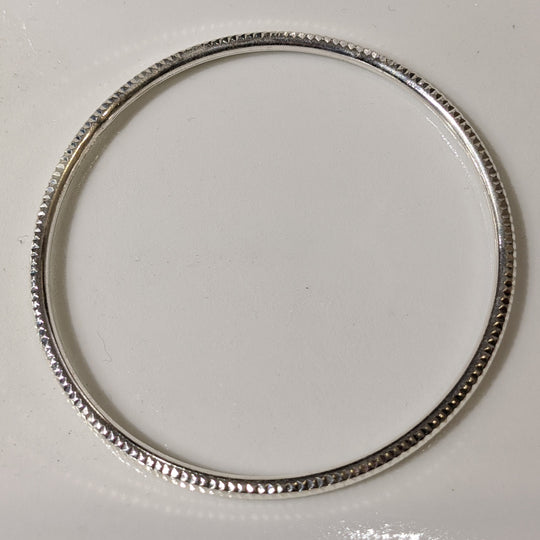 Jonc Argent - Serré Diamant