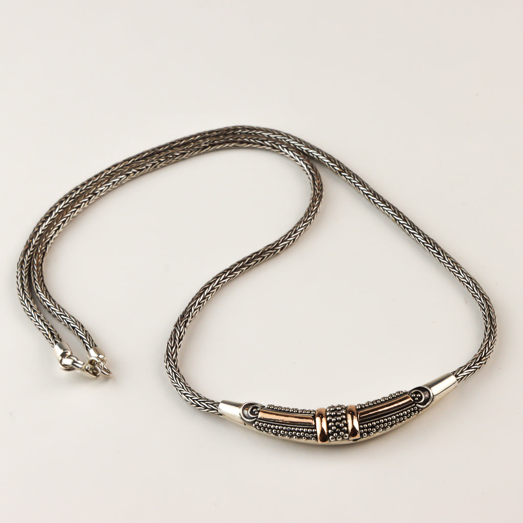 Collier Argent & Cuivre Sétaire - Point