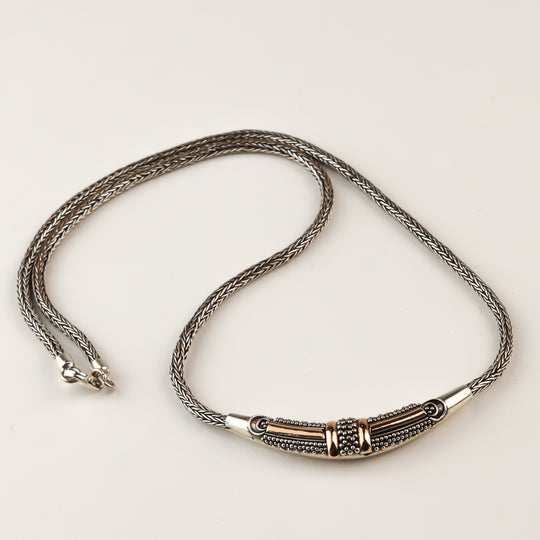 Collier Argent & Cuivre Sétaire - Point