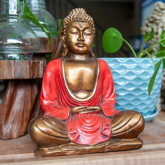 Bouddha en résine - Bleu