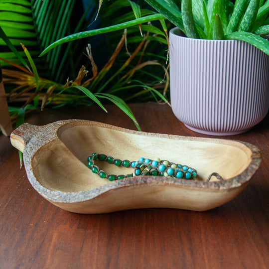 Bol en forme de poivre en bois de manguier