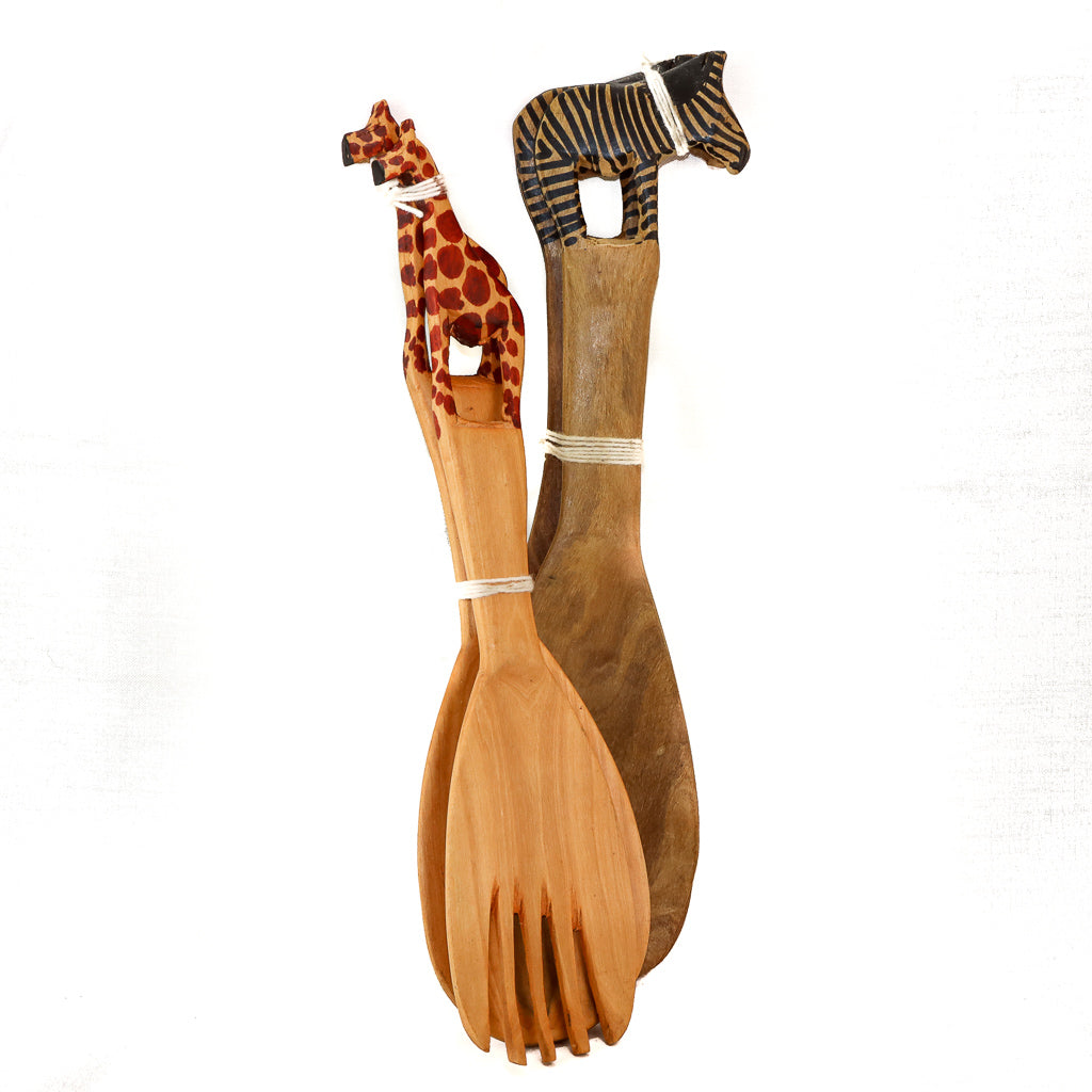 Painted Animal Salad Tongs