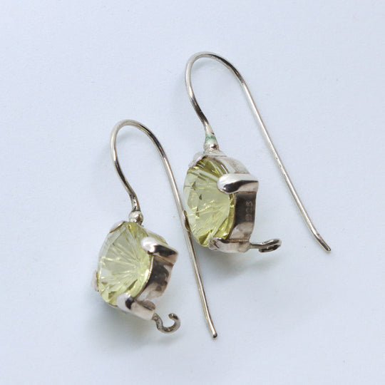 Lemon Quartz Dangle Earrings