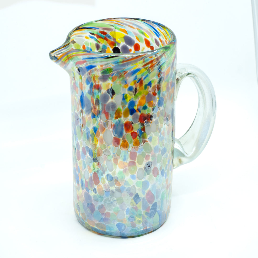 Mexican Glass Pitcher - Confetti