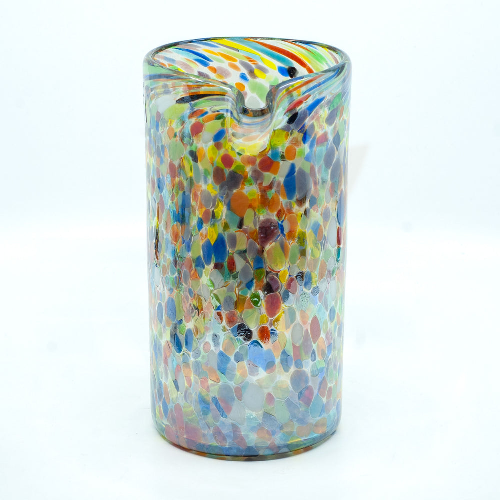Mexican Glass Pitcher - Confetti