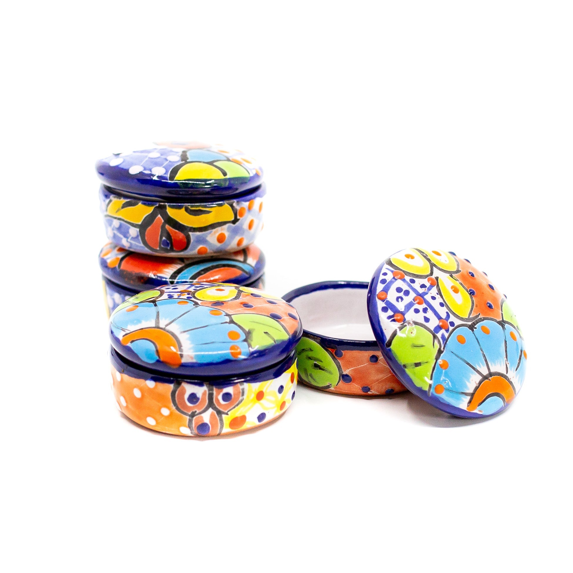 Photo of Small talavera pottery painted jewellery box