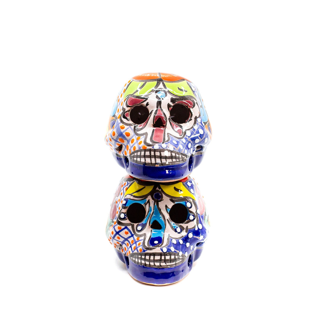 Photo of Small talavera pottery painted sugar skull