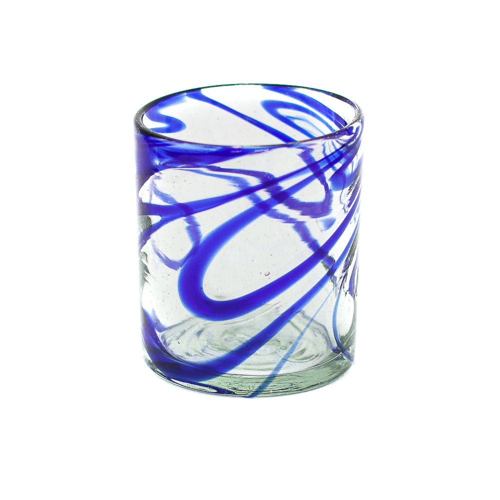 Mexican Tumbler - Blue Swirl - 4"