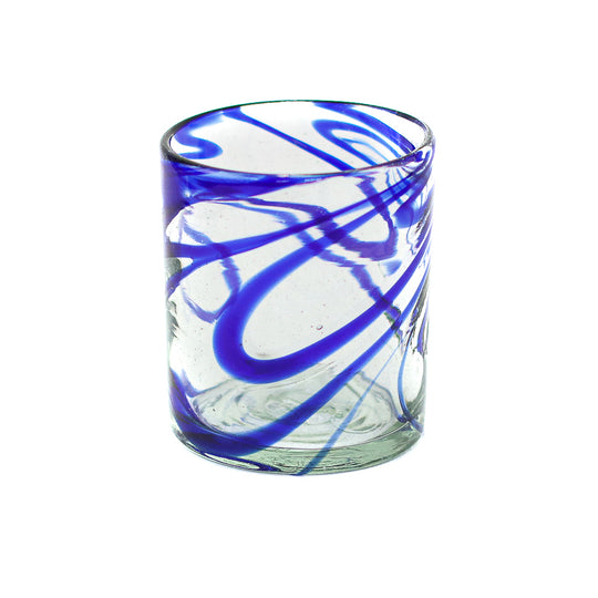 Mexican Tumbler - Blue Swirl - 4"