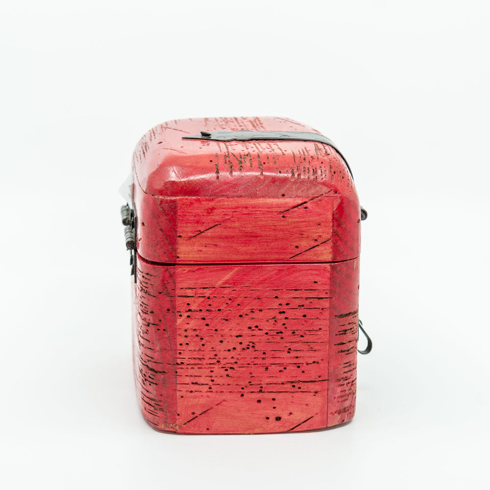 Small Mexican Locking Treasure Chest - Red