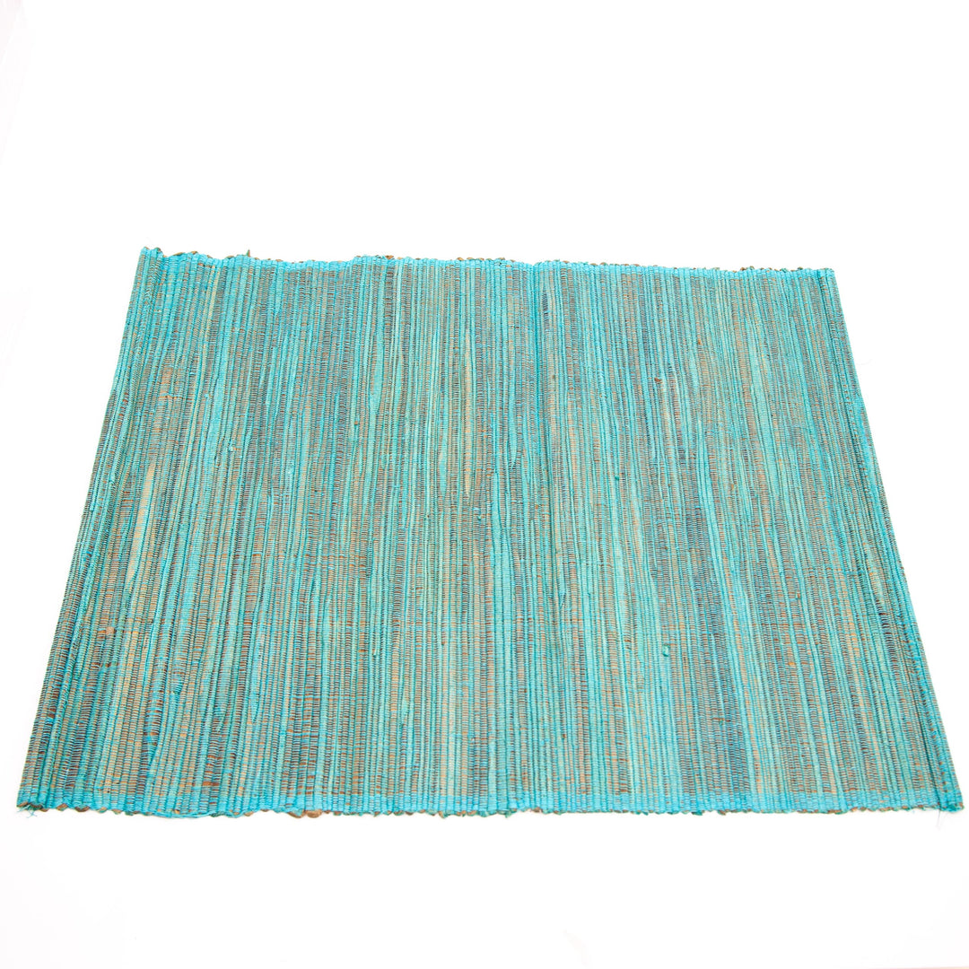 Sets de Table en Jonc de Mer - Lot de 6 - Turquoise