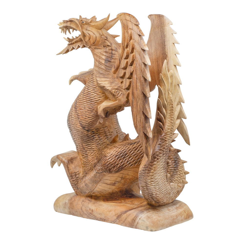 Suar Wood Dragon Statue