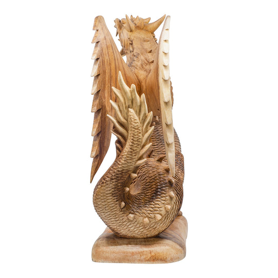 Suar Wood Dragon Statue