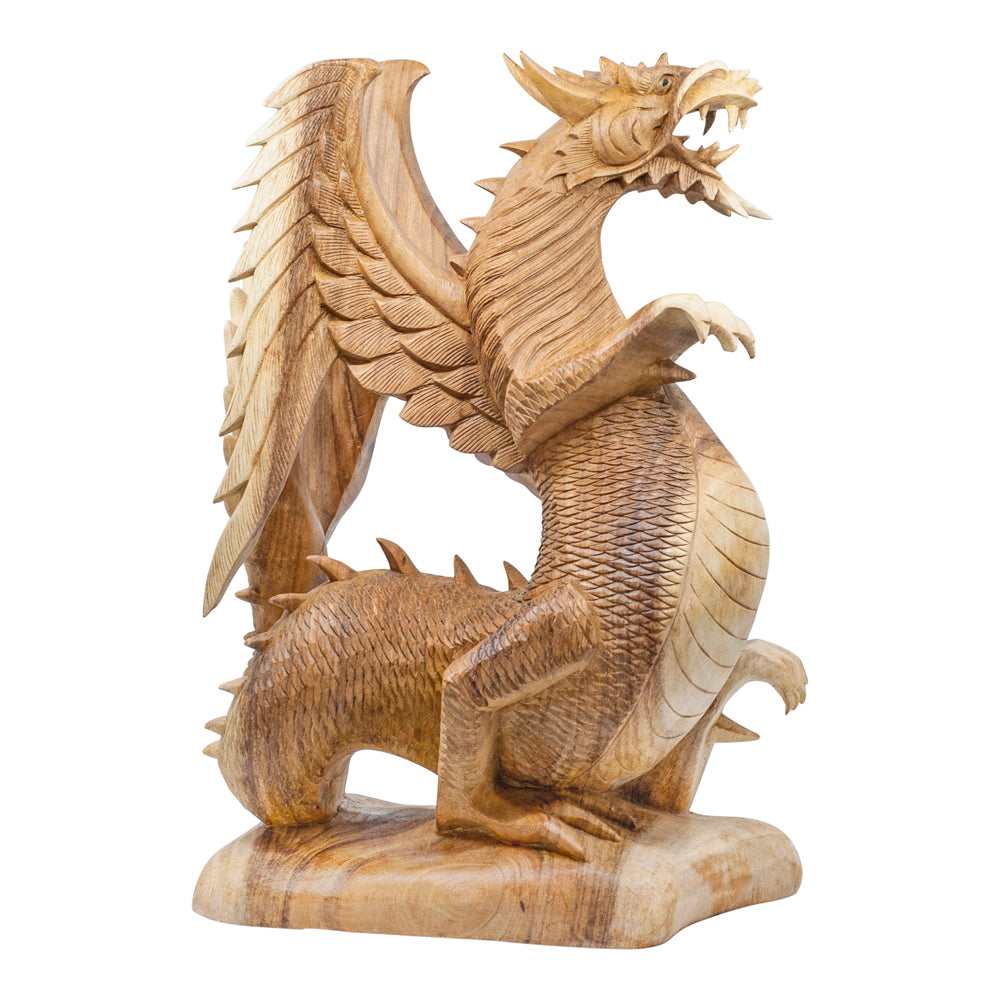 Suar Wood Dragon Statue