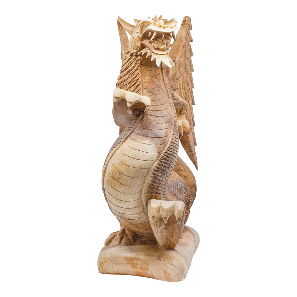 Suar Wood Dragon Statue