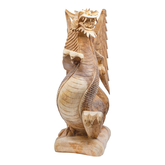 Suar Wood Dragon Statue
