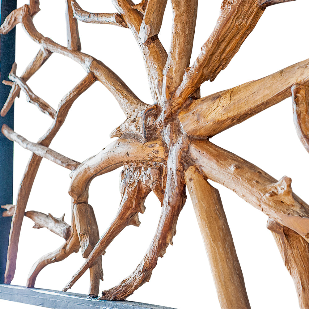 Javanese Large Framed Teak Root Sculpture