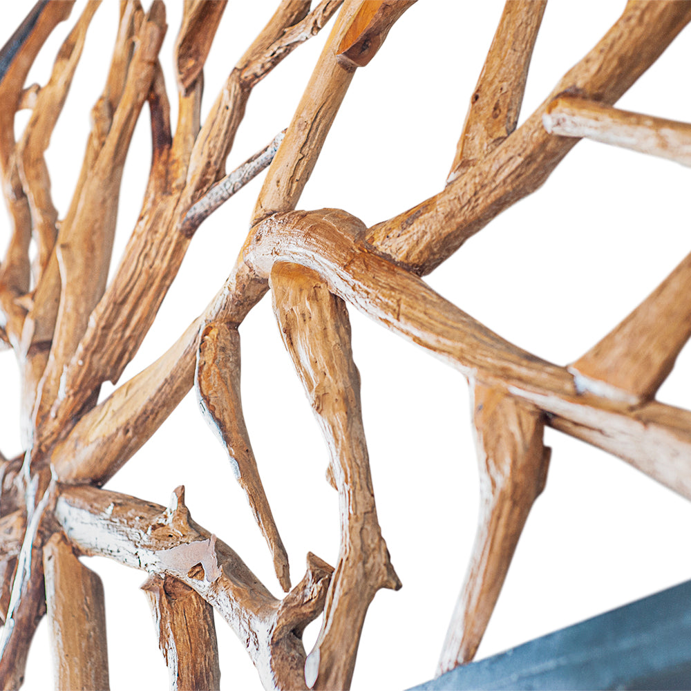 Javanese Large Framed Teak Root Sculpture