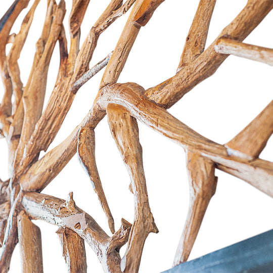 Javanese Large Framed Teak Root Sculpture