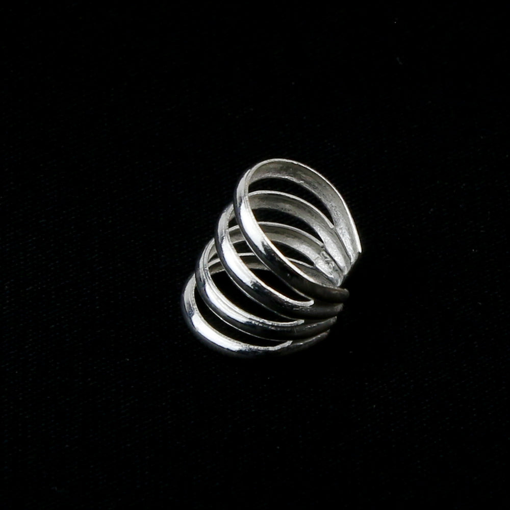 Silver Four Line Ear Cuff