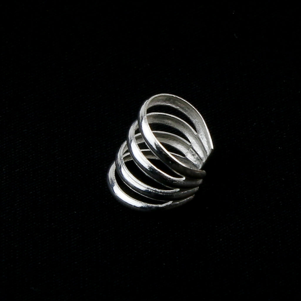 Silver Four Line Ear Cuff