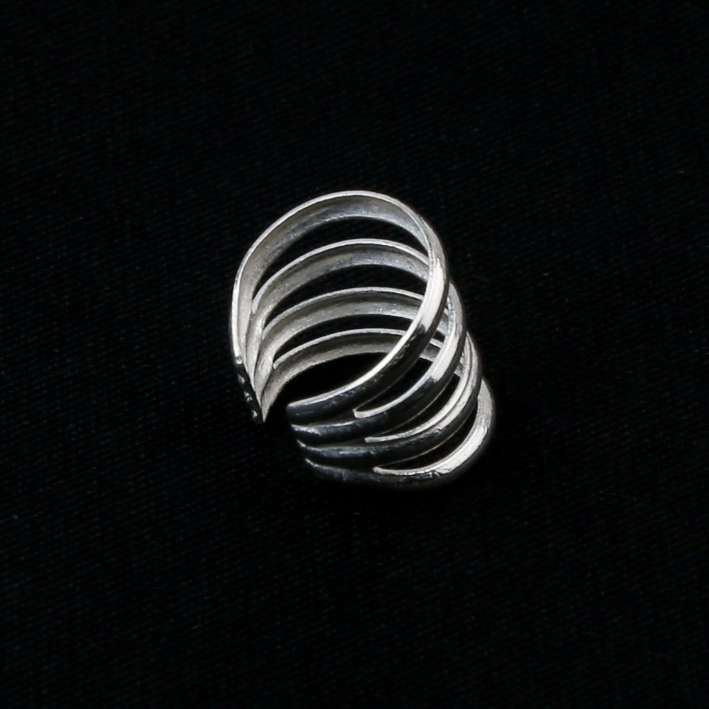 Silver Four Line Ear Cuff