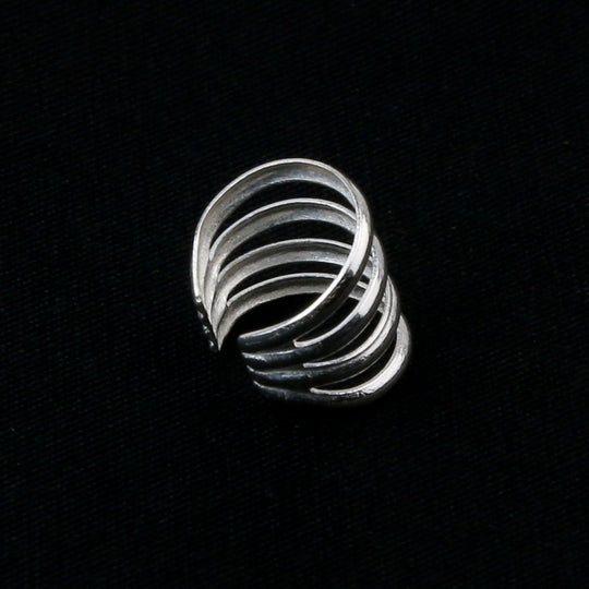 Silver Four Line Ear Cuff