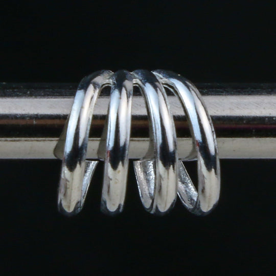 Silver Four Line Ear Cuff