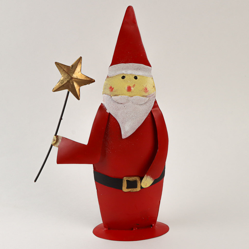 Père Noël en fer avec étoile