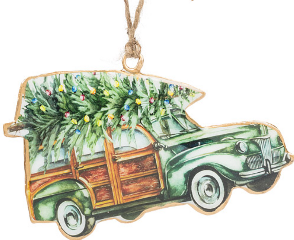 Tree with Truck Ornament