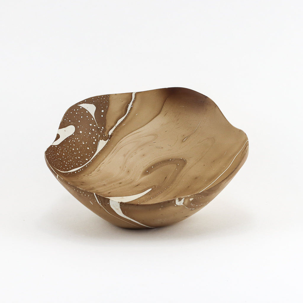 Mango Wood Flower Bowl - 7" (Latte)