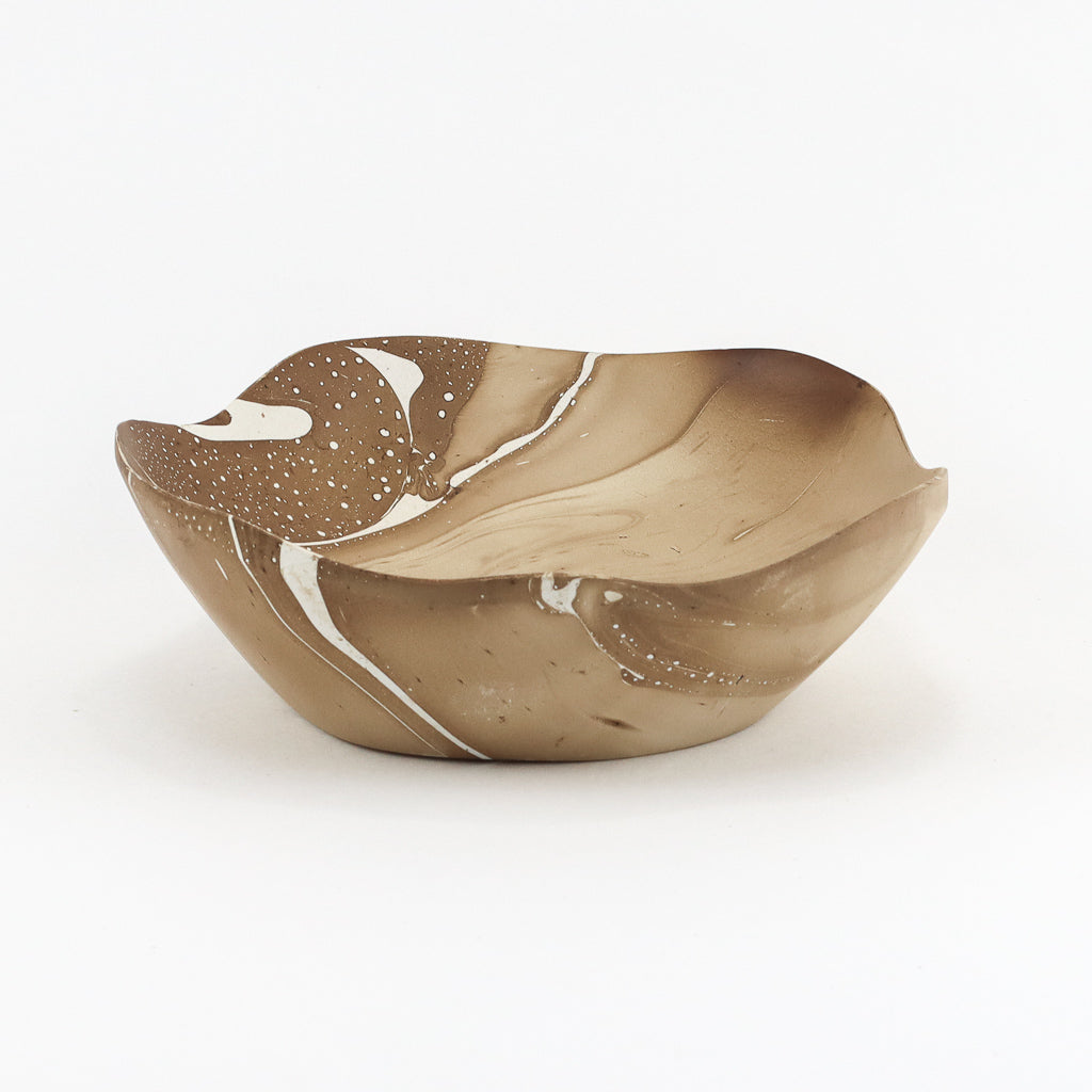 Mango Wood Flower Bowl - 7" (Latte)