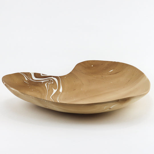 Mango Wood Heart Platter - 12" (Latte)
