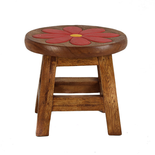 Tabouret Enfant - Marguerite Rouge